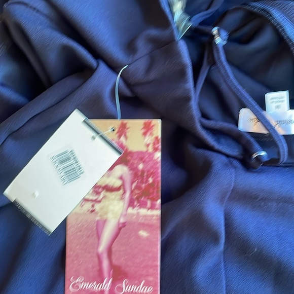 NWT Navy Blue Event Minidress Size M by Emerald Sundae - Picture 4 of 4